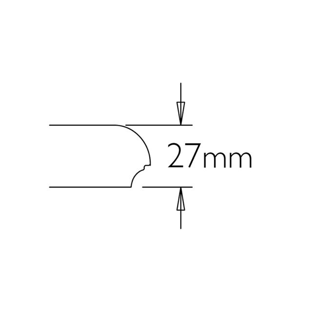 Tin round profile rectangular top table